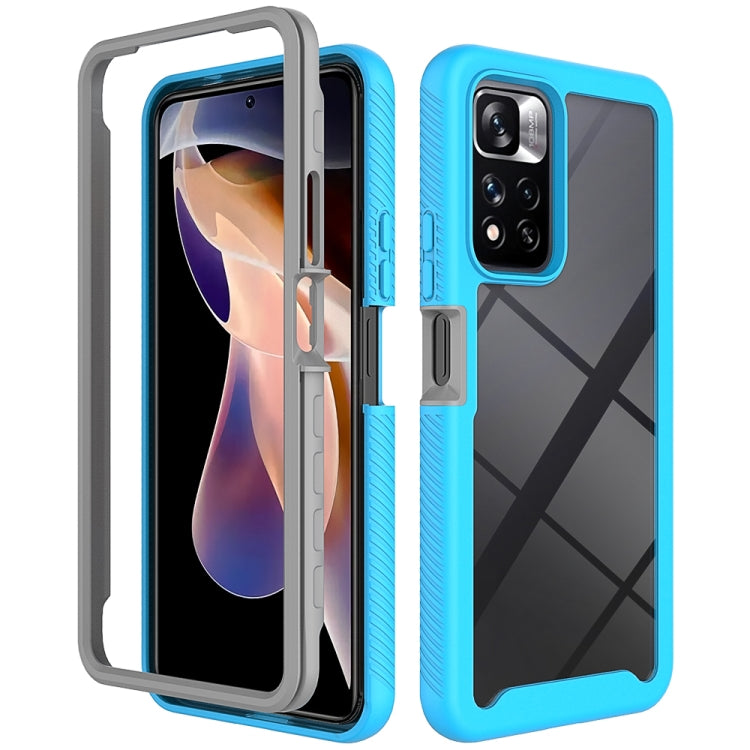 Custodia per telefono PC trasparente antiurto in tinta unita con cielo stellato, For T-Moblie Revvl 6 5G, For Xiaomi Redmi Note 11 Pro+ 5G Global, For Xiaomi Redmi 10C, For Xiaomi Poco X4 Pro 5G