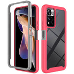 Custodia per telefono PC trasparente antiurto in tinta unita con cielo stellato, For T-Moblie Revvl 6 5G, For Xiaomi Redmi Note 11 Pro+ 5G Global, For Xiaomi Redmi 10C, For Xiaomi Poco X4 Pro 5G