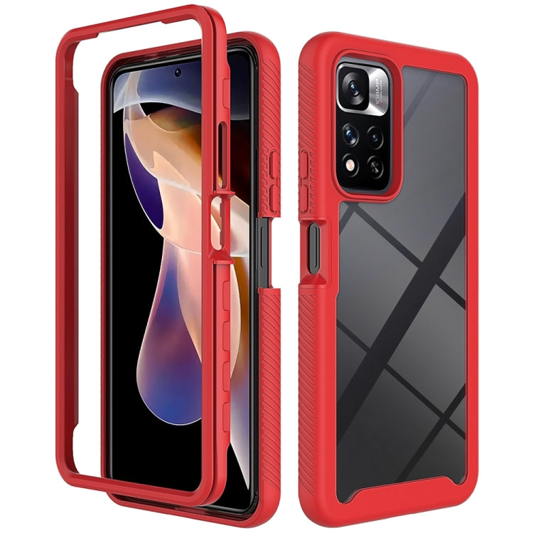 Custodia per telefono PC trasparente antiurto in tinta unita con cielo stellato, For T-Moblie Revvl 6 5G, For Xiaomi Redmi Note 11 Pro+ 5G Global, For Xiaomi Redmi 10C, For Xiaomi Poco X4 Pro 5G