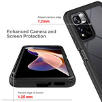 Custodia per telefono PC trasparente antiurto in tinta unita con cielo stellato, For T-Moblie Revvl 6 5G, For Xiaomi Redmi Note 11 Pro+ 5G Global, For Xiaomi Redmi 10C, For Xiaomi Poco X4 Pro 5G