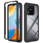 Custodia per telefono PC trasparente antiurto in tinta unita con cielo stellato, For T-Moblie Revvl 6 5G, For Xiaomi Redmi Note 11 Pro+ 5G Global, For Xiaomi Redmi 10C, For Xiaomi Poco X4 Pro 5G