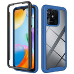 Custodia per telefono PC trasparente antiurto in tinta unita con cielo stellato, For T-Moblie Revvl 6 5G, For Xiaomi Redmi Note 11 Pro+ 5G Global, For Xiaomi Redmi 10C, For Xiaomi Poco X4 Pro 5G