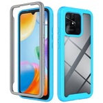 Custodia per telefono PC trasparente antiurto in tinta unita con cielo stellato, For T-Moblie Revvl 6 5G, For Xiaomi Redmi Note 11 Pro+ 5G Global, For Xiaomi Redmi 10C, For Xiaomi Poco X4 Pro 5G