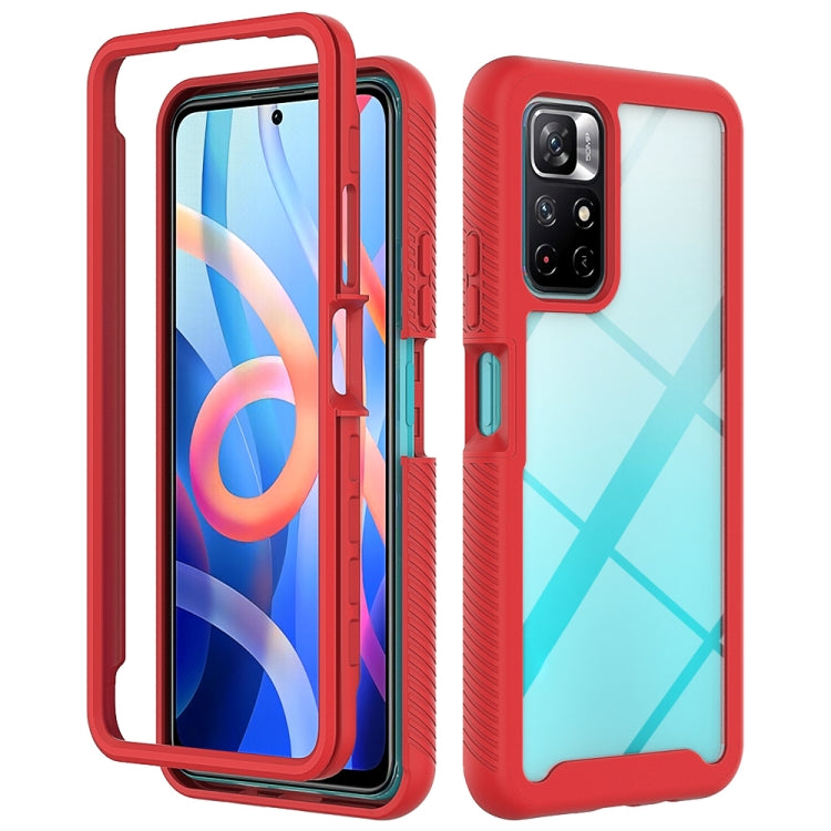Custodia per telefono PC trasparente antiurto in tinta unita con cielo stellato, For Xiaomi Poco M4 Pro 5G / Redmi Note 11S 5G, For Huawei Nova 9 SE