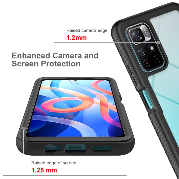 Custodia per telefono PC trasparente antiurto in tinta unita con cielo stellato, For Xiaomi Poco M4 Pro 5G / Redmi Note 11S 5G, For Huawei Nova 9 SE