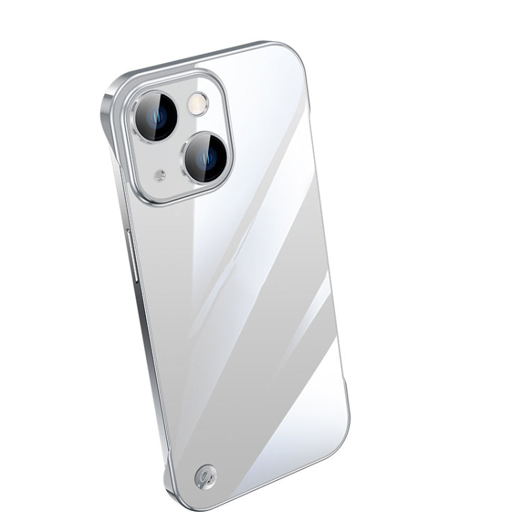 Custodia per telefono PC trasparente senza cornice galvanica, For iPhone 14, For iPhone 14 Plus, For iPhone 14 Pro