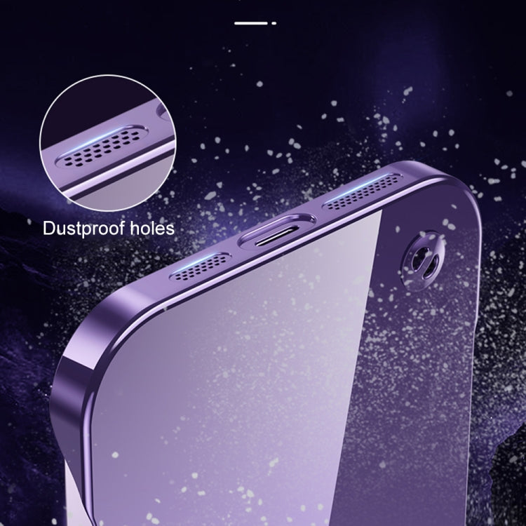 Custodia per telefono PC trasparente senza cornice galvanica, For iPhone 14 Pro Max, For iPhone 13, For iPhone 13 Pro