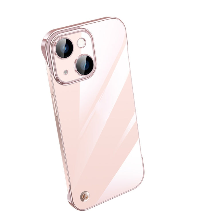 Custodia per telefono PC trasparente senza cornice galvanica, For iPhone 14 Pro Max, For iPhone 13, For iPhone 13 Pro