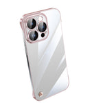 Custodia per telefono PC trasparente senza cornice galvanica, For iPhone 14 Pro Max, For iPhone 13, For iPhone 13 Pro