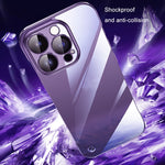 Custodia per telefono PC trasparente senza cornice galvanica, For iPhone 13 Pro Max, For iPhone 12, For iPhone 12 Pro
