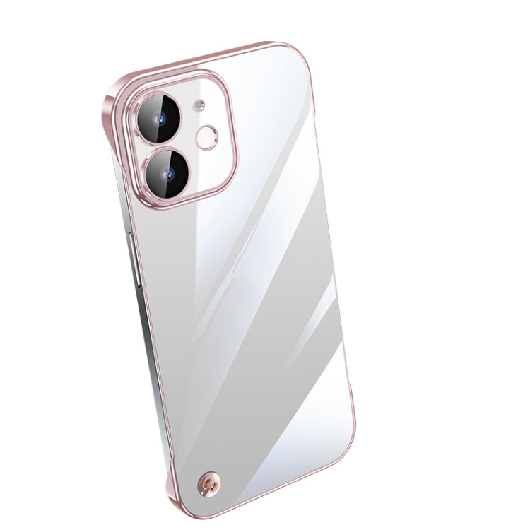Custodia per telefono PC trasparente senza cornice galvanica, For iPhone 13 Pro Max, For iPhone 12, For iPhone 12 Pro