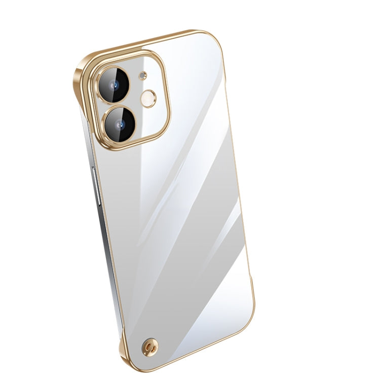 Custodia per telefono PC trasparente senza cornice galvanica, For iPhone 13 Pro Max, For iPhone 12, For iPhone 12 Pro