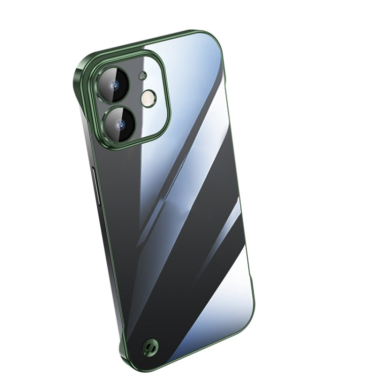 Custodia per telefono PC trasparente senza cornice galvanica, For iPhone 13 Pro Max, For iPhone 12, For iPhone 12 Pro