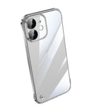 Custodia per telefono PC trasparente senza cornice galvanica, For iPhone 13 Pro Max, For iPhone 12, For iPhone 12 Pro