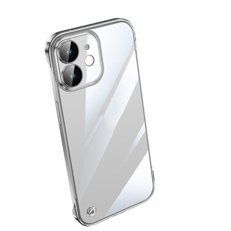 Custodia per telefono PC trasparente senza cornice galvanica, For iPhone 13 Pro Max, For iPhone 12, For iPhone 12 Pro