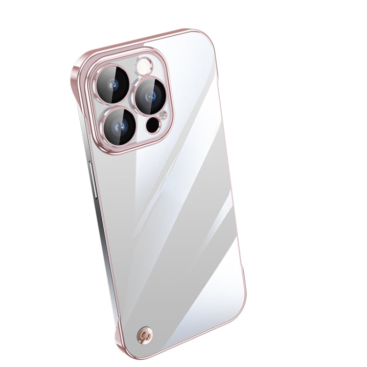 Custodia per telefono PC trasparente senza cornice galvanica, For iPhone 12 Pro Max