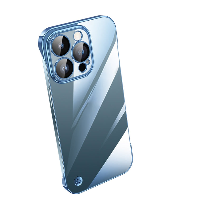 Custodia per telefono PC trasparente senza cornice galvanica, For iPhone 12 Pro Max