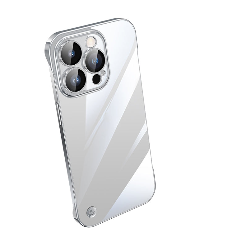 Custodia per telefono PC trasparente senza cornice galvanica, For iPhone 12 Pro Max