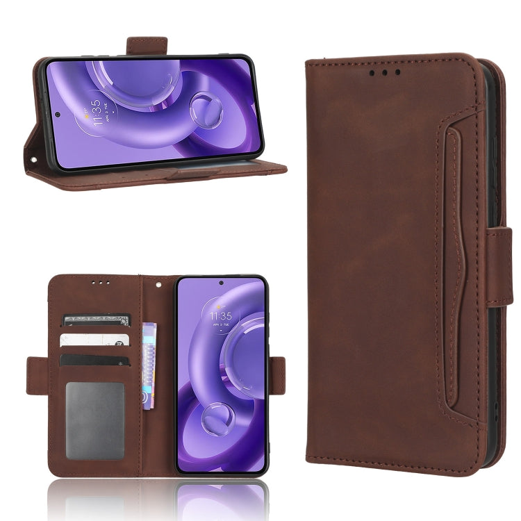 Custodia per telefono in pelle con slot per schede di consistenza al polpaccio, For Motorola Edge 30 Neo / Edge 30 Lite, For Motorola Edge 2022