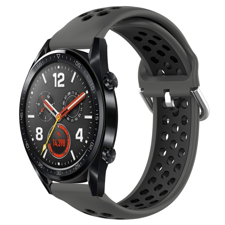 Cinturino sportivo silicone bicolore 22mm per Huawei Watch GT