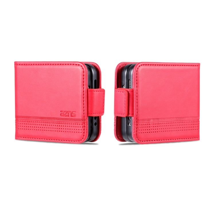 AZNS Custodia per telefono in pelle a conchiglia con struttura in vitello magnetico, For Samsung Galaxy Z Flip4 5G, For Samsung Galaxy Z Flip3 5G
