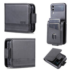 AZNS Custodia per telefono in pelle a conchiglia con struttura in vitello magnetico, For Samsung Galaxy Z Flip4 5G, For Samsung Galaxy Z Flip3 5G