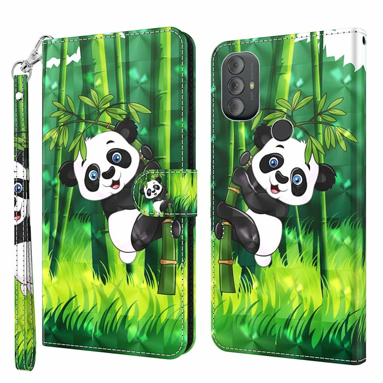Modello di pittura 3D Custodia per telefono in TPU + PU, For Motorola Moto G Power 2022, For Motorola Moto G Stylus 5G 2022