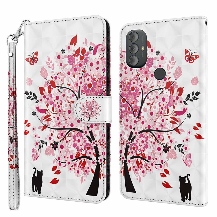 Modello di pittura 3D Custodia per telefono in TPU + PU, For Motorola Moto G Power 2022, For Motorola Moto G Stylus 5G 2022
