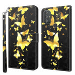 Modello di pittura 3D Custodia per telefono in TPU + PU, For Motorola Moto G Power 2022, For Motorola Moto G Stylus 5G 2022