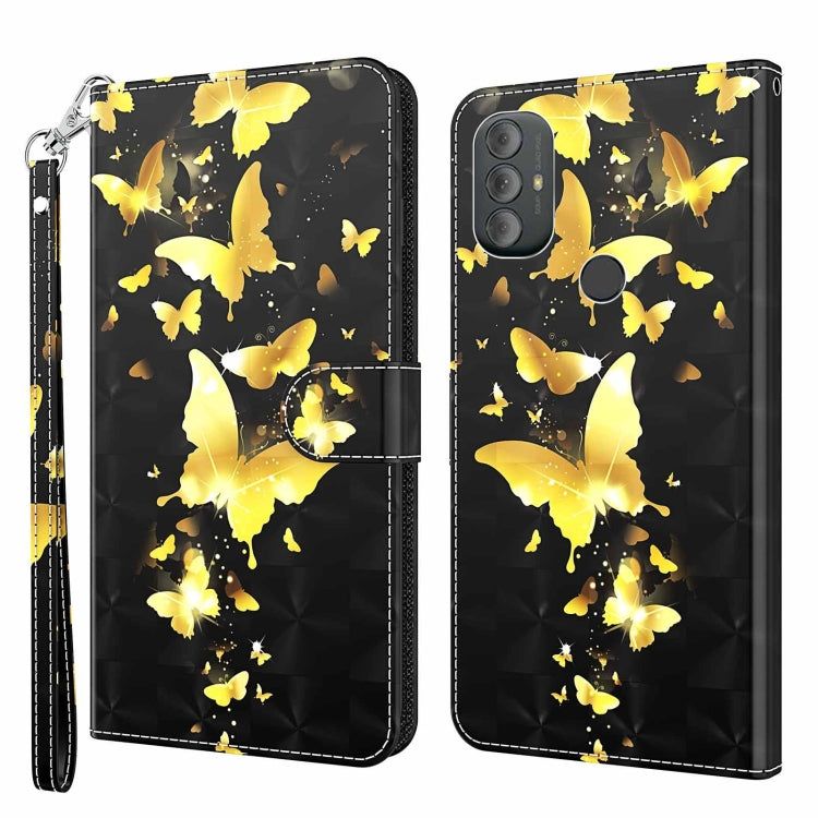 Modello di pittura 3D Custodia per telefono in TPU + PU, For Motorola Moto G Power 2022, For Motorola Moto G Stylus 5G 2022