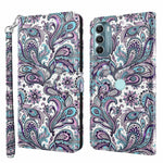 Modello di pittura 3D Custodia per telefono in TPU + PU, For Motorola Moto G Power 2022, For Motorola Moto G Stylus 5G 2022