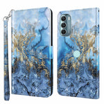 Modello di pittura 3D Custodia per telefono in TPU + PU, For Motorola Moto G Power 2022, For Motorola Moto G Stylus 5G 2022