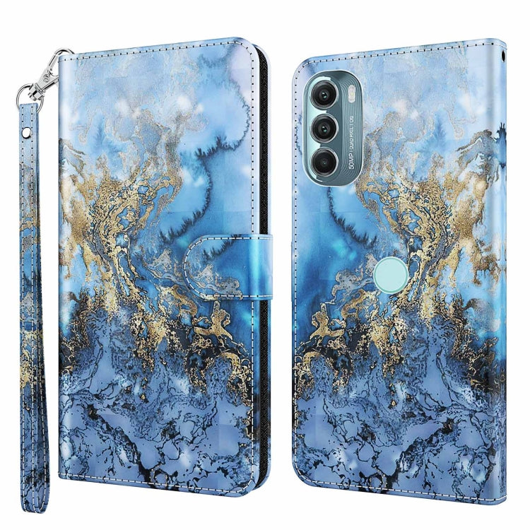 Modello di pittura 3D Custodia per telefono in TPU + PU, For Motorola Moto G Power 2022, For Motorola Moto G Stylus 5G 2022