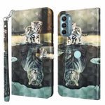 Modello di pittura 3D Custodia per telefono in TPU + PU, For Motorola Moto G Power 2022, For Motorola Moto G Stylus 5G 2022
