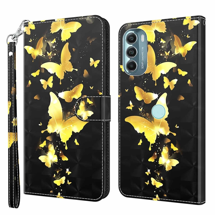 Modello di pittura 3D Custodia per telefono in TPU + PU, For Motorola Moto G Power 2022, For Motorola Moto G Stylus 5G 2022