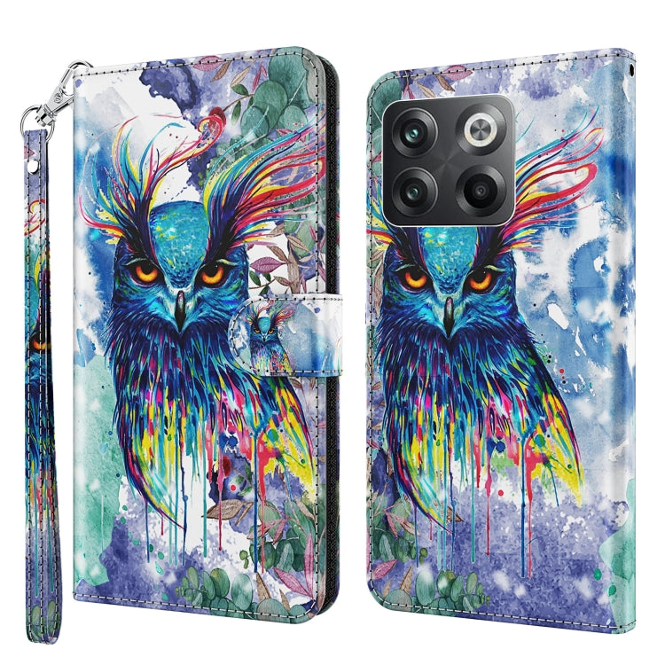 Modello di pittura 3D Custodia per telefono in TPU + PU, For OnePlus 10T, For Sony Xperia 5 IV