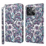 Modello di pittura 3D Custodia per telefono in TPU + PU, For OnePlus 10T, For Sony Xperia 5 IV