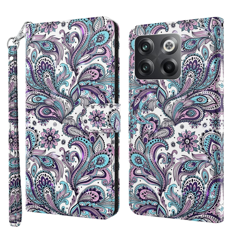 Modello di pittura 3D Custodia per telefono in TPU + PU, For OnePlus 10T, For Sony Xperia 5 IV