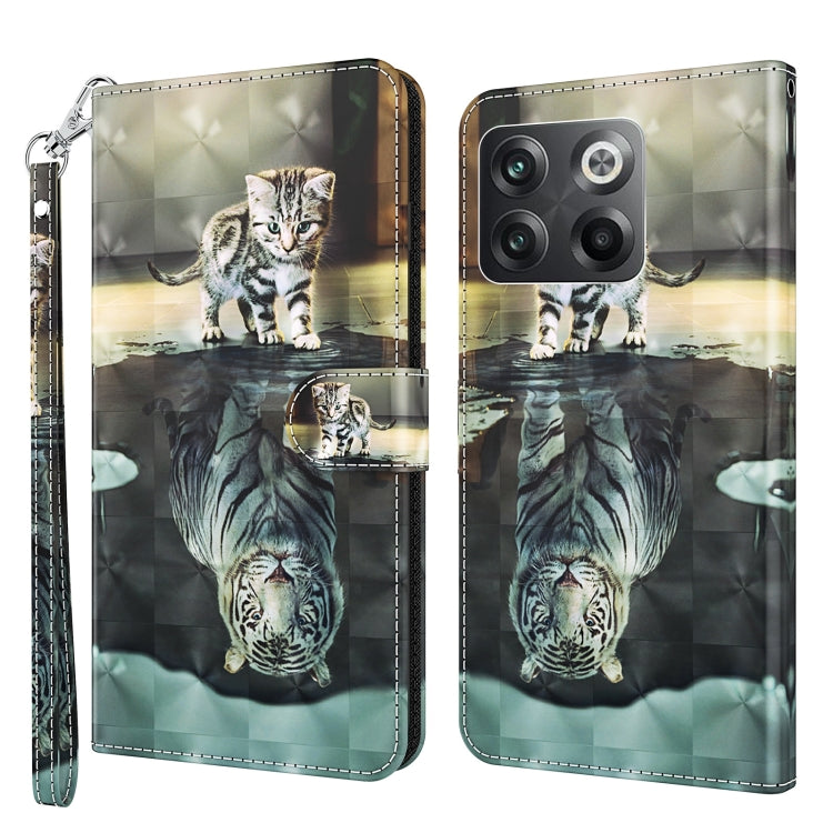 Modello di pittura 3D Custodia per telefono in TPU + PU, For OnePlus 10T, For Sony Xperia 5 IV