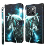 Modello di pittura 3D Custodia per telefono in TPU + PU, For OnePlus 10T, For Sony Xperia 5 IV