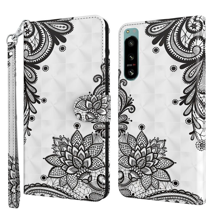 Modello di pittura 3D Custodia per telefono in TPU + PU, For OnePlus 10T, For Sony Xperia 5 IV