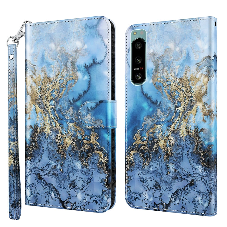 Modello di pittura 3D Custodia per telefono in TPU + PU, For OnePlus 10T, For Sony Xperia 5 IV