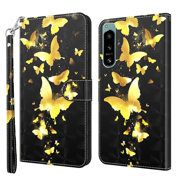Modello di pittura 3D Custodia per telefono in TPU + PU, For OnePlus 10T, For Sony Xperia 5 IV