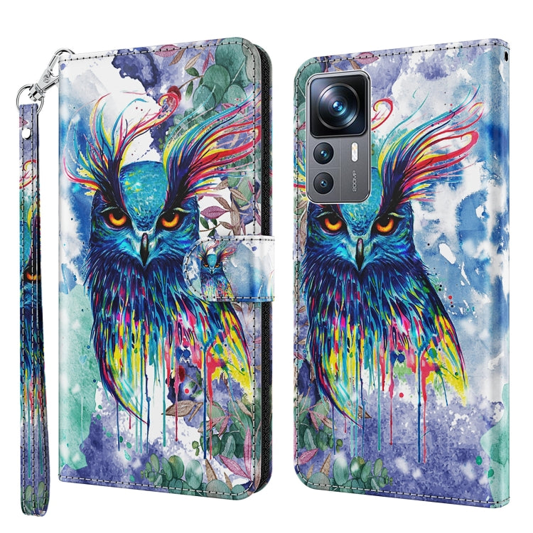 Modello di pittura 3D Custodia per telefono in TPU + PU, For Xiaomi 12T Pro/12T/Redmi K50 Ultra, For Samsung Galaxy A04