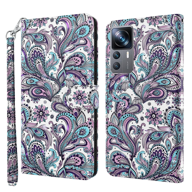 Modello di pittura 3D Custodia per telefono in TPU + PU, For Xiaomi 12T Pro/12T/Redmi K50 Ultra, For Samsung Galaxy A04