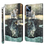 Modello di pittura 3D Custodia per telefono in TPU + PU, For Xiaomi 12T Pro/12T/Redmi K50 Ultra, For Samsung Galaxy A04