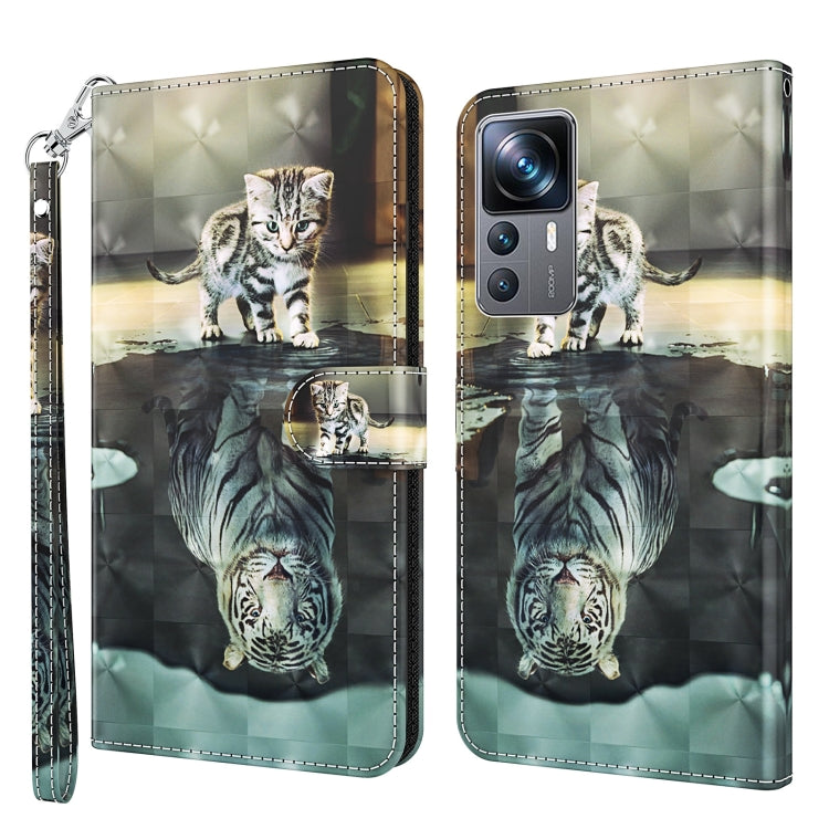 Modello di pittura 3D Custodia per telefono in TPU + PU, For Xiaomi 12T Pro/12T/Redmi K50 Ultra, For Samsung Galaxy A04