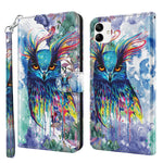 Modello di pittura 3D Custodia per telefono in TPU + PU, For Xiaomi 12T Pro/12T/Redmi K50 Ultra, For Samsung Galaxy A04