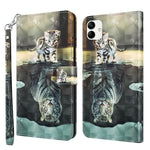 Modello di pittura 3D Custodia per telefono in TPU + PU, For Xiaomi 12T Pro/12T/Redmi K50 Ultra, For Samsung Galaxy A04