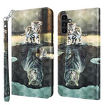 Modello di pittura 3D Custodia per telefono in TPU + PU, For Samsung Galaxy A14 5G, For Samsung Galaxy S23 5G